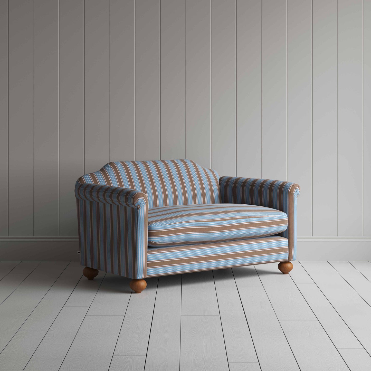 Dolittle 2 Seater Sofa in Regatta Cotton, Blue