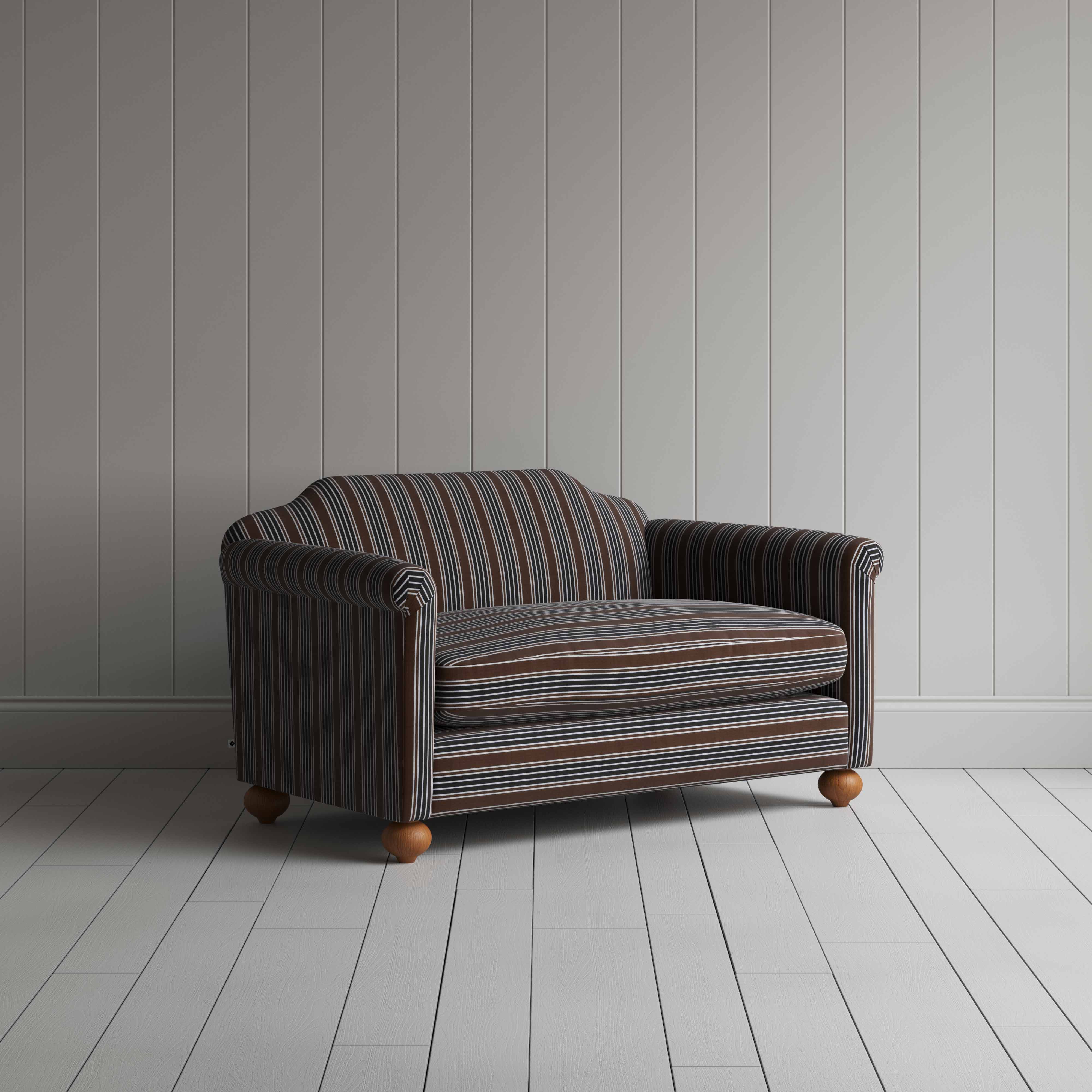  Dolittle 2 Seater Sofa in Regatta Cotton, Charcoal 