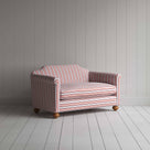  Dolittle 2 Seater Sofa in Slow Lane Cotton Linen, Berry - Nicola Harding 