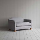  Dolittle 2 Seater Sofa in Ticking Cotton, Blue Brown - Nicola Harding 
