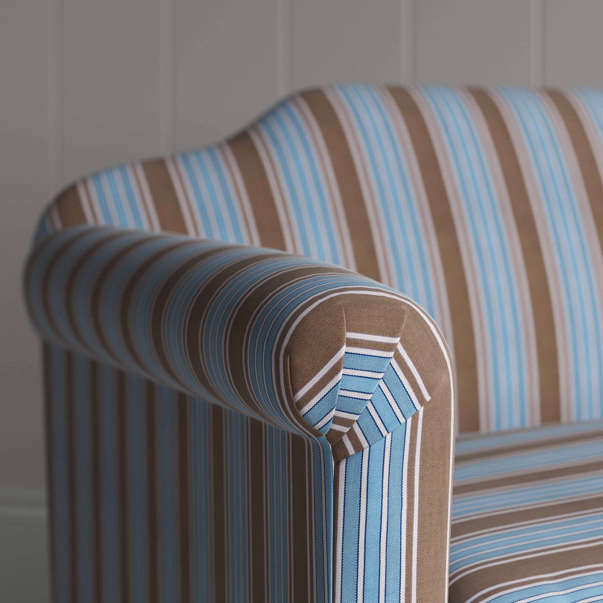  Dolittle in Regatta Cotton, Blue, Arm Design Closeup - Nicola Harding 