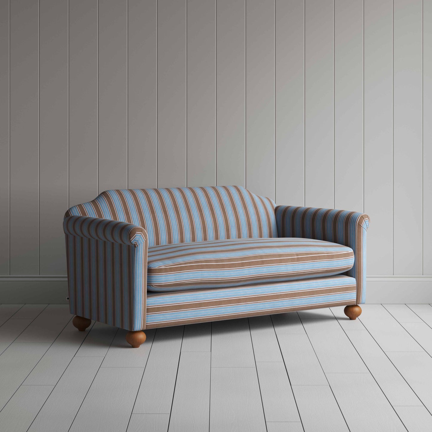 Dolittle 3 Seater Sofa in Regatta Cotton, Blue