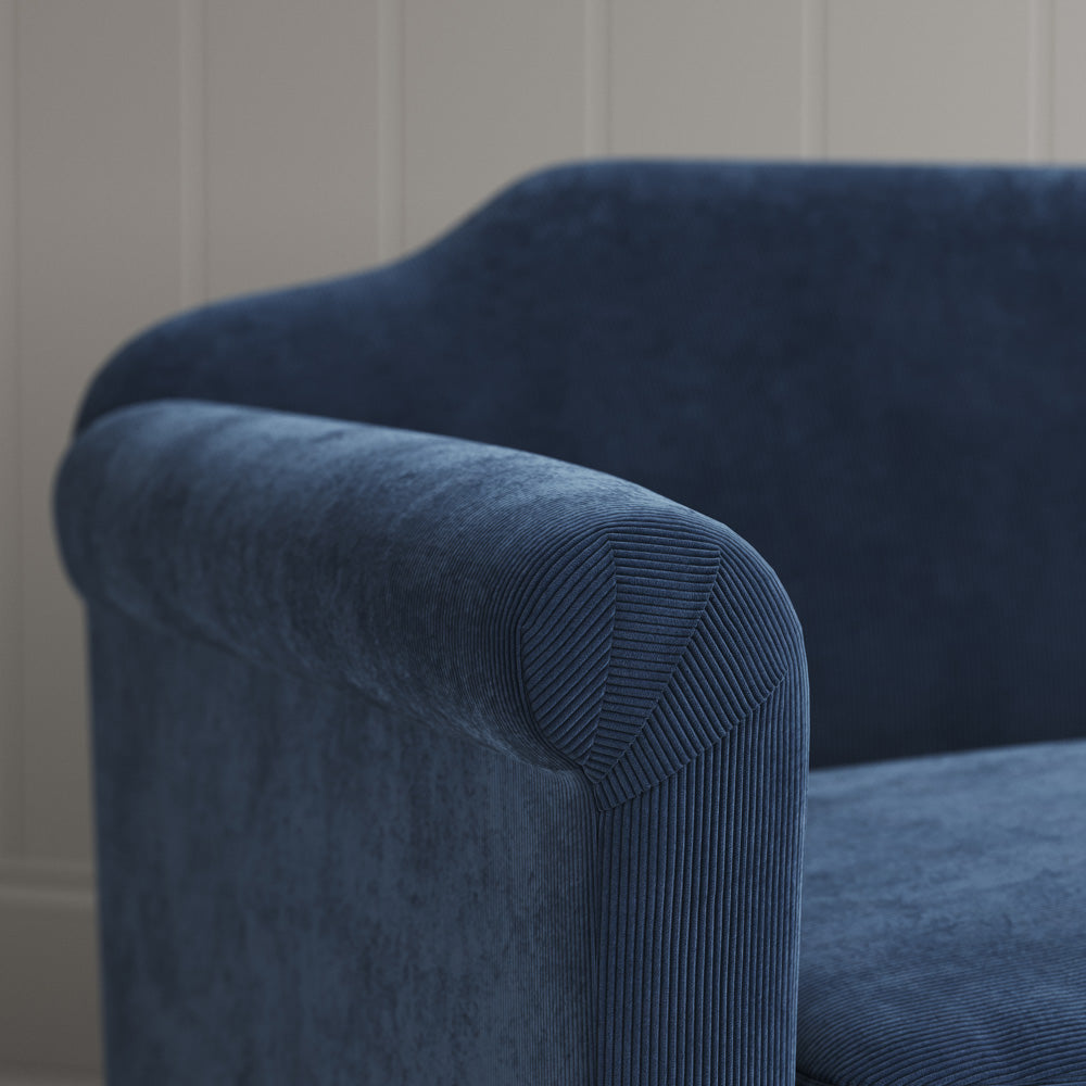 Arm detail in Dark Blue Classic Corduroy