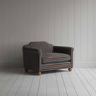  Dolittle Love Seat in Regatta Cotton, Charcoal - Nicola Harding 