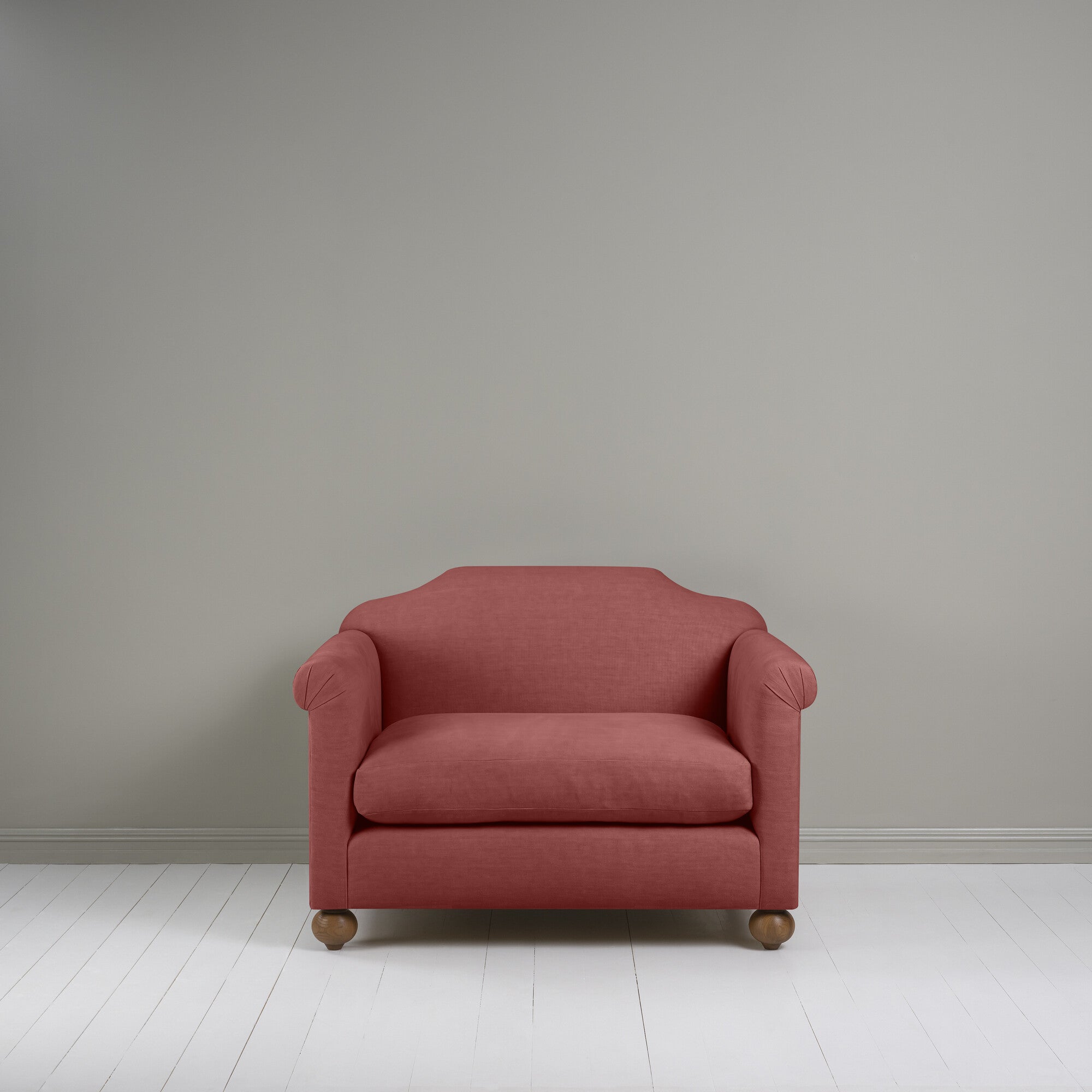  Dolittle Love Seat in Laidback Linen Rouge 