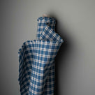  Well Plaid Cotton, Blue Brown, Fabric Roll - Nicola Harding 