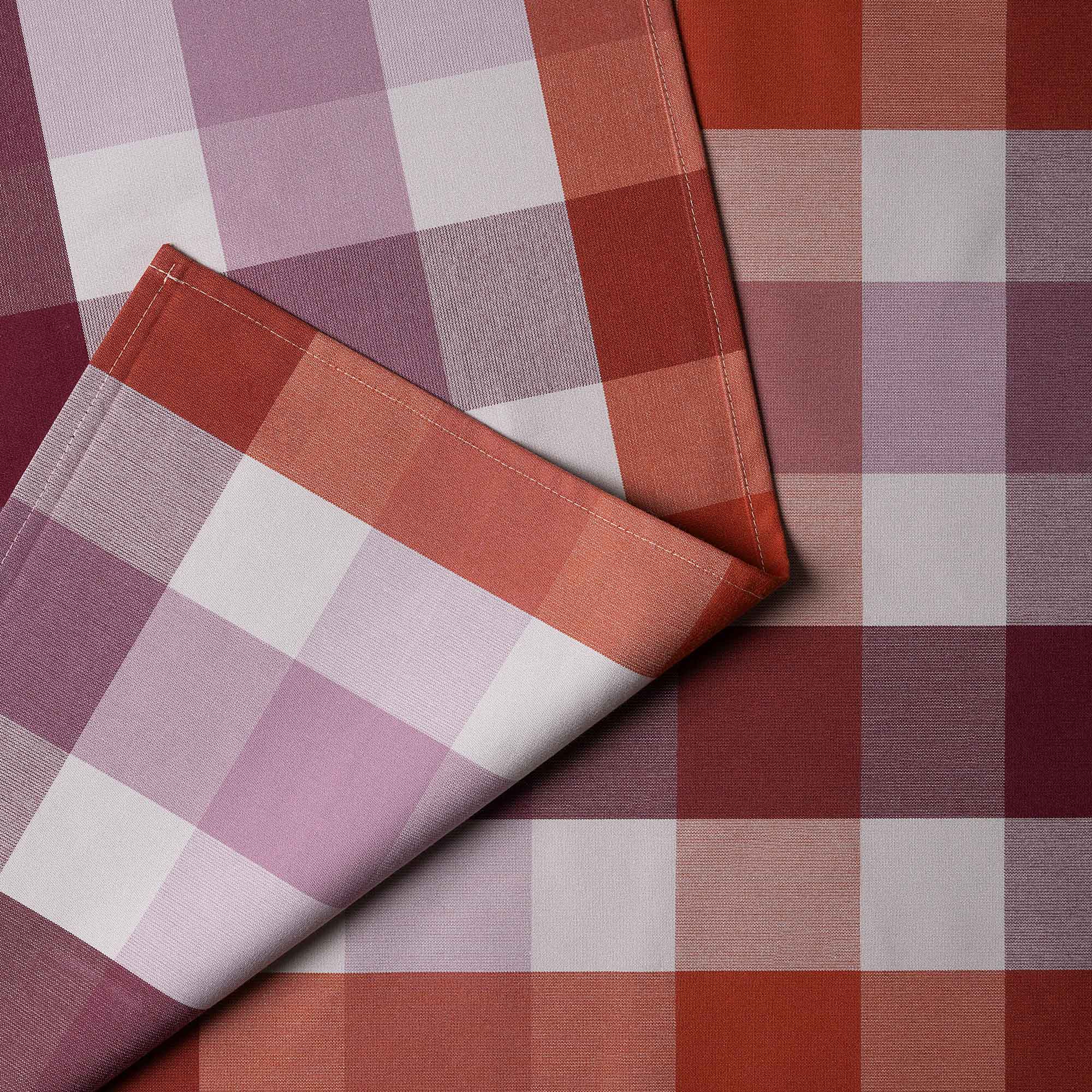  Checkmate Cotton, Berry Fabric - NiX 