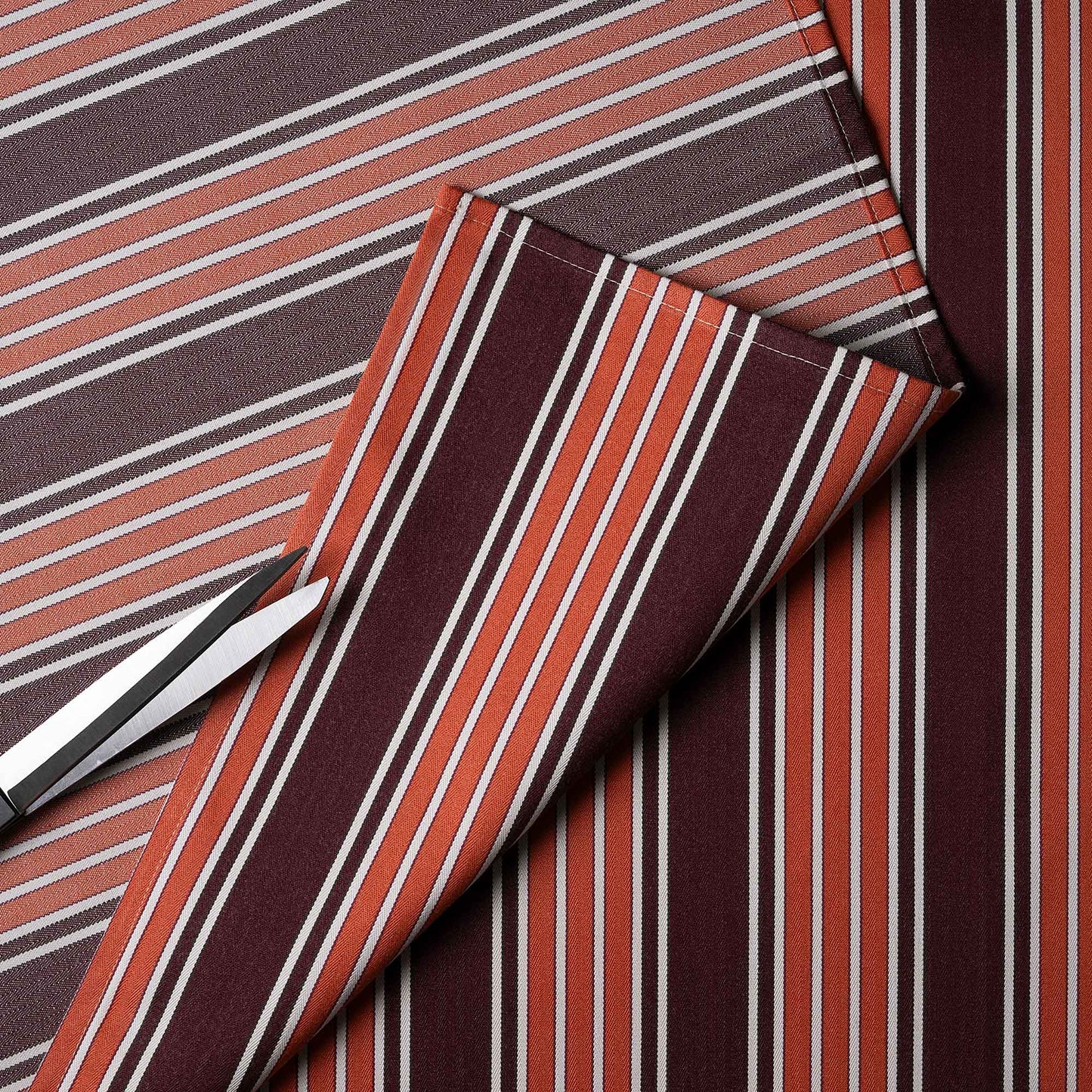  Regatta Cotton, Flame, Fabric With Scissor Blades - Nicola Harding