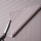  Ticking Cotton, Berry Fabric WIth Scissor - Nicola Harding 