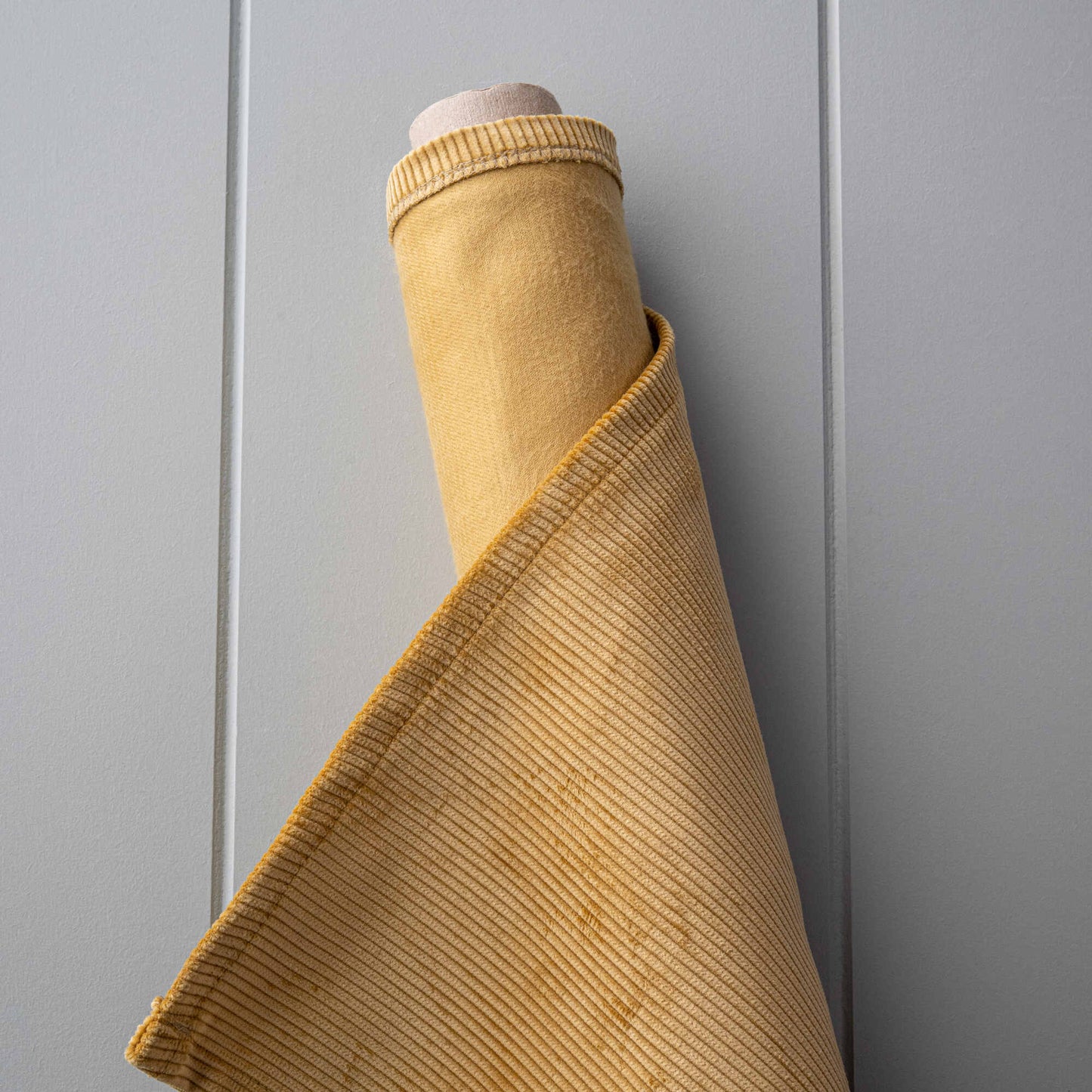 Fabric Roll of Heavy-weight Organic Cotton, Classic Corduroy Wheat