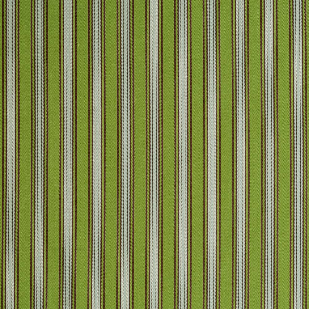 Green and white striped fabric, perfect for summer clothing or home decor.