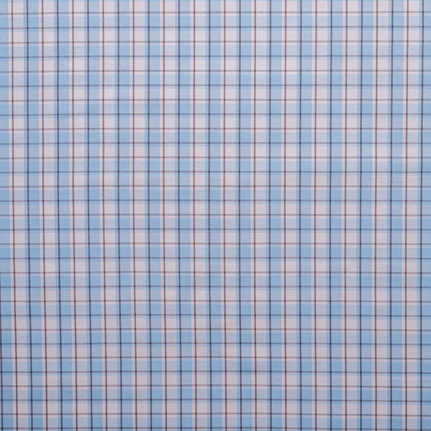 Square Deal Cotton, Blue Brown Design Pattern - NiX