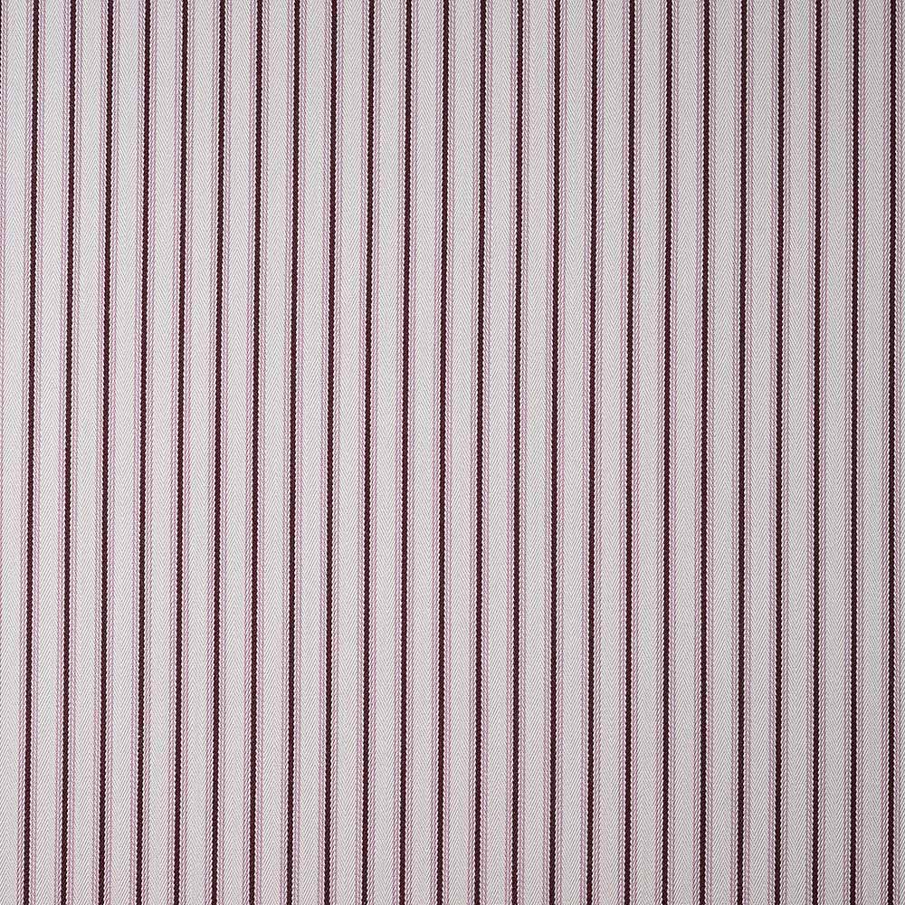 Detailed view of red and white striped fabric, ideal for creating a classic and timeless look.