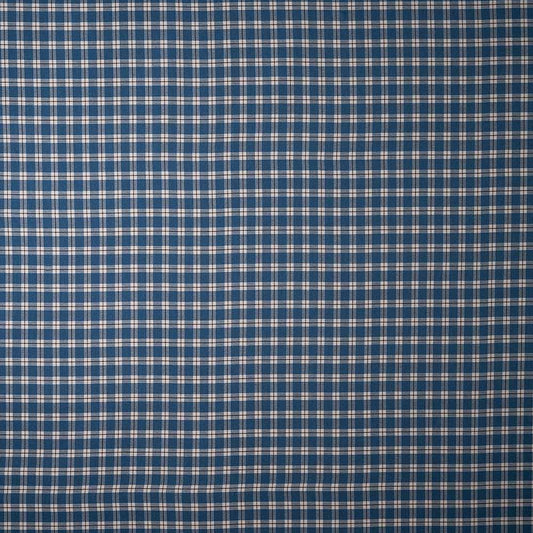 Well Plaid Cotton, Blue Brown