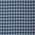  Texture Closeup of Organic Cotton, Well Plaid Blue Brown Fabric - By NiX 
