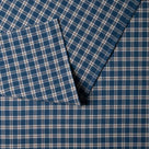  Organic Cotton, Well Plaid Blue Brown Fabric - By NiX 