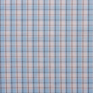  Square Deal Cotton, Blue Brown, Fabric Texture - Nicola Harding 