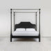 image of Folly Four Poster Bed in Jet Black