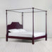 image of Folly Four Poster Bed in Plum