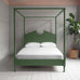 image of Out for the Count Four Poster Bed in Sage Green