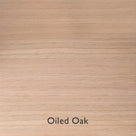  The design pattern of oiled oak wood, showcases the unique grain and finish. 