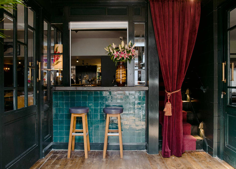 Bar Area of The Rose Hotel  Designed by Nicola Harding & Co.