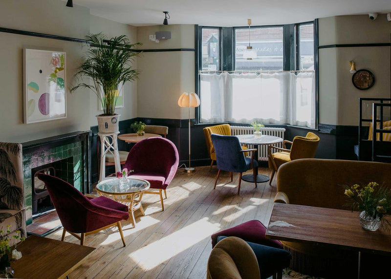 Sitting Area of The Rose Hotel  Designed by Nicola Harding & Co.