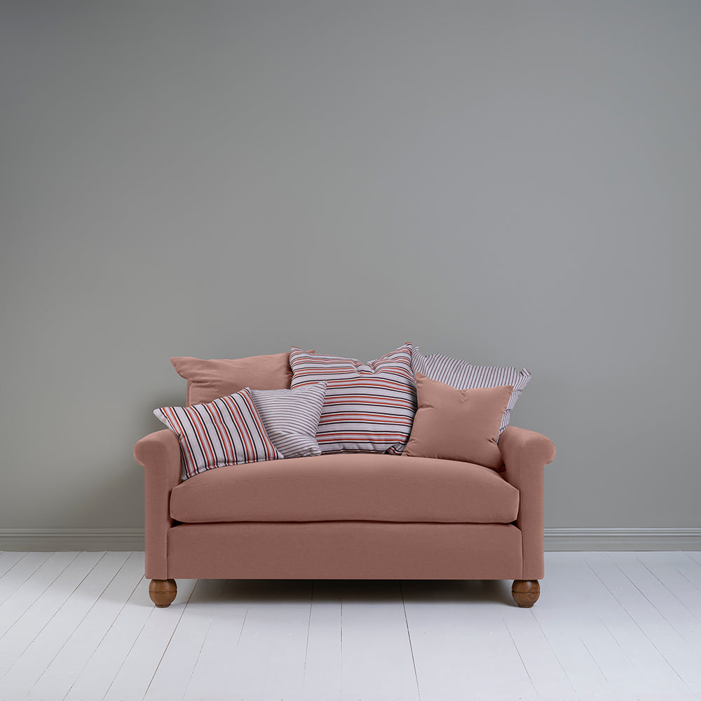  Idler 2 Seater Sofa in Intelligent Velvet Dusky Pink - Nicola Harding 