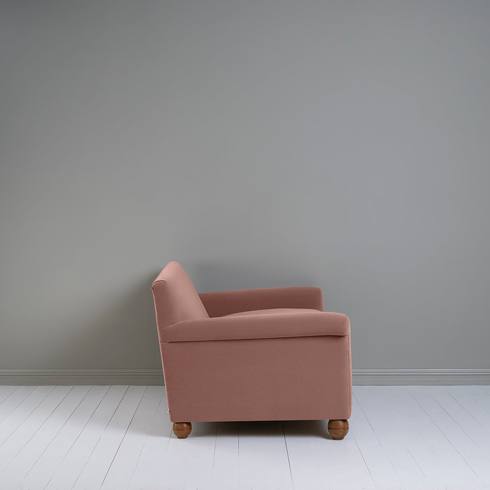 Idler 2 Seater Sofa in Intelligent Velvet Dusky Pink