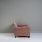  Idler 2 Seater Sofa in Intelligent Velvet Dusky Pink Side View - Nicola Harding 