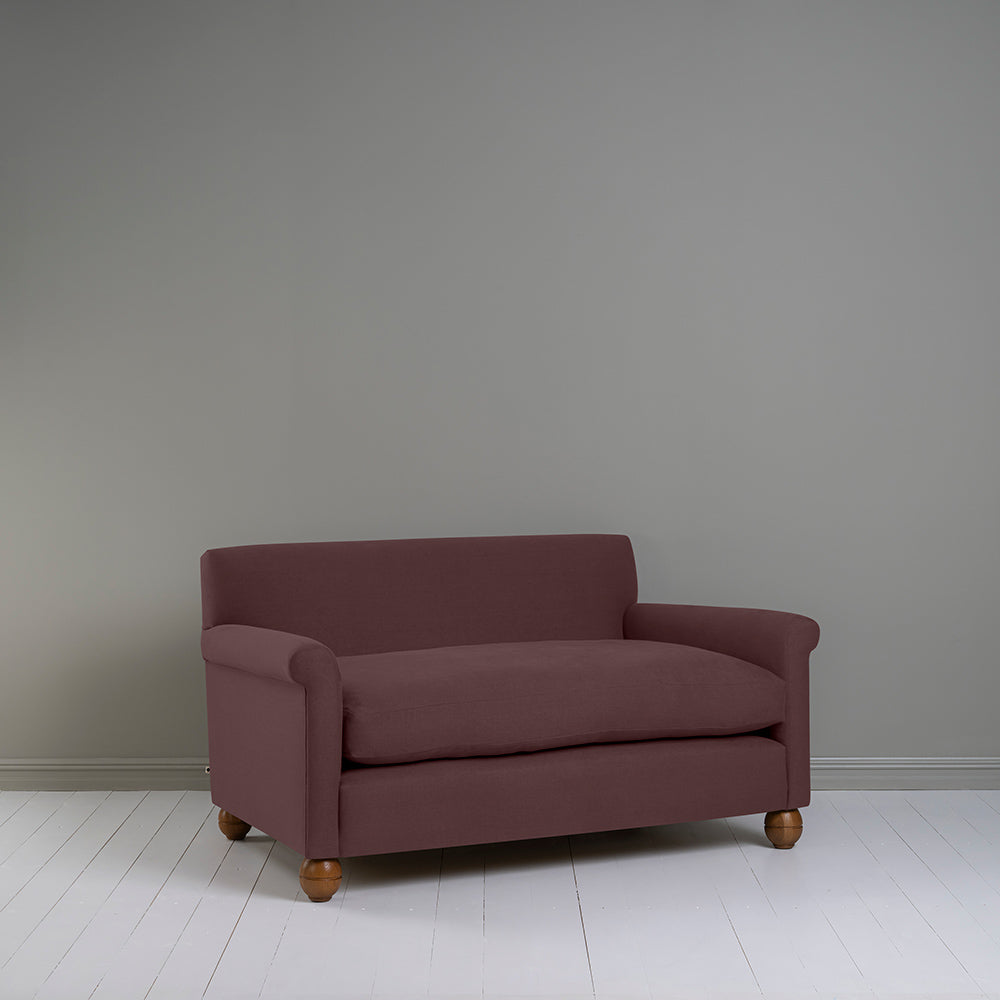 Idler 2 Seater Sofa in Laidback Linen Damson