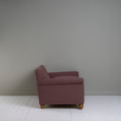  Idler 2 Seater Sofa in Laidback Linen Damson Side View - Nicola Harding 