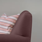  Idler 2 Seater Sofa in Laidback Linen Damson Back Closeup - Nicola Harding 