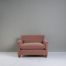  Front View of Love Seat in Intelligent Velvet Dusky Pink - By NiX 