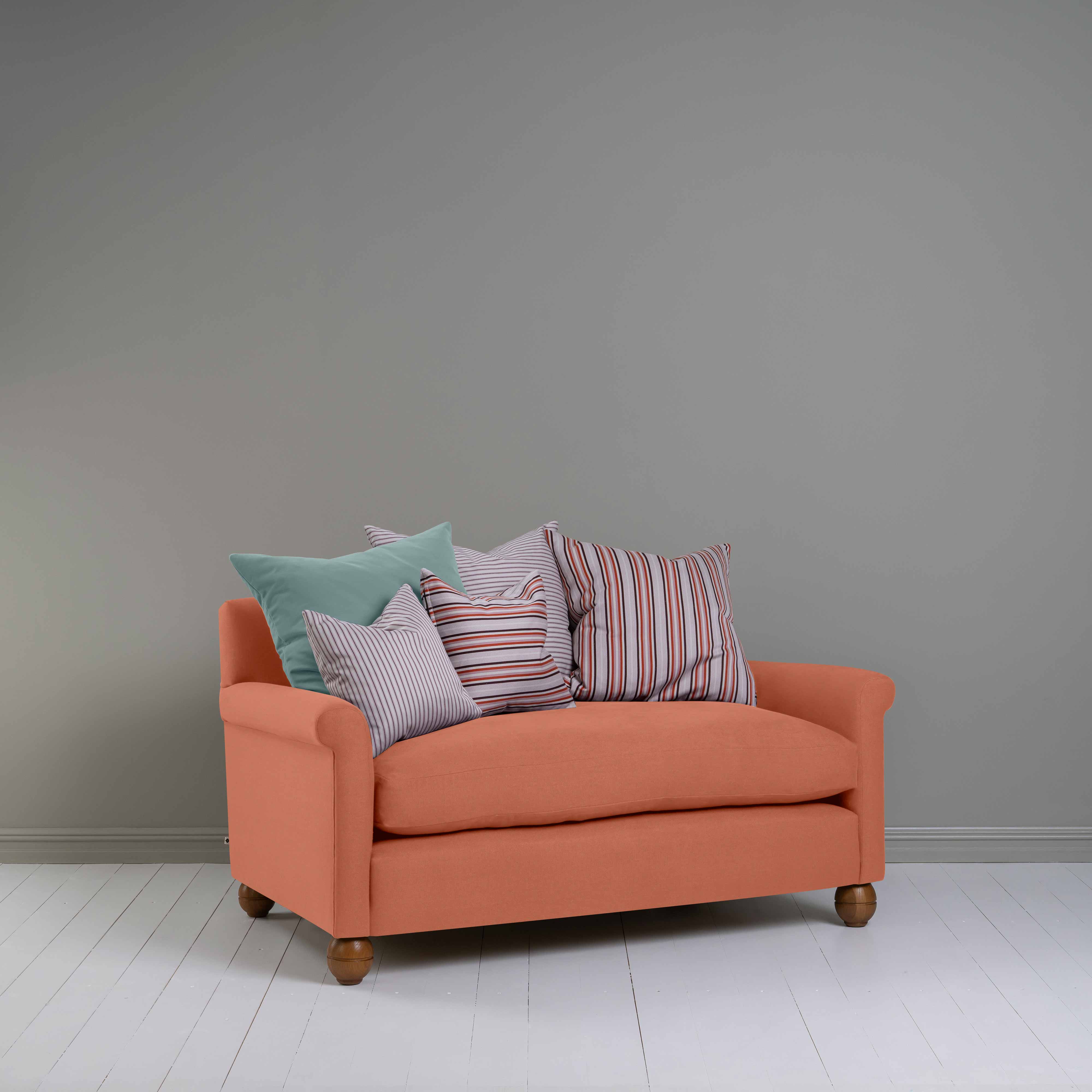  Idler 2 Seater Sofa in Laidback Linen Cayenne - Nicola Harding 