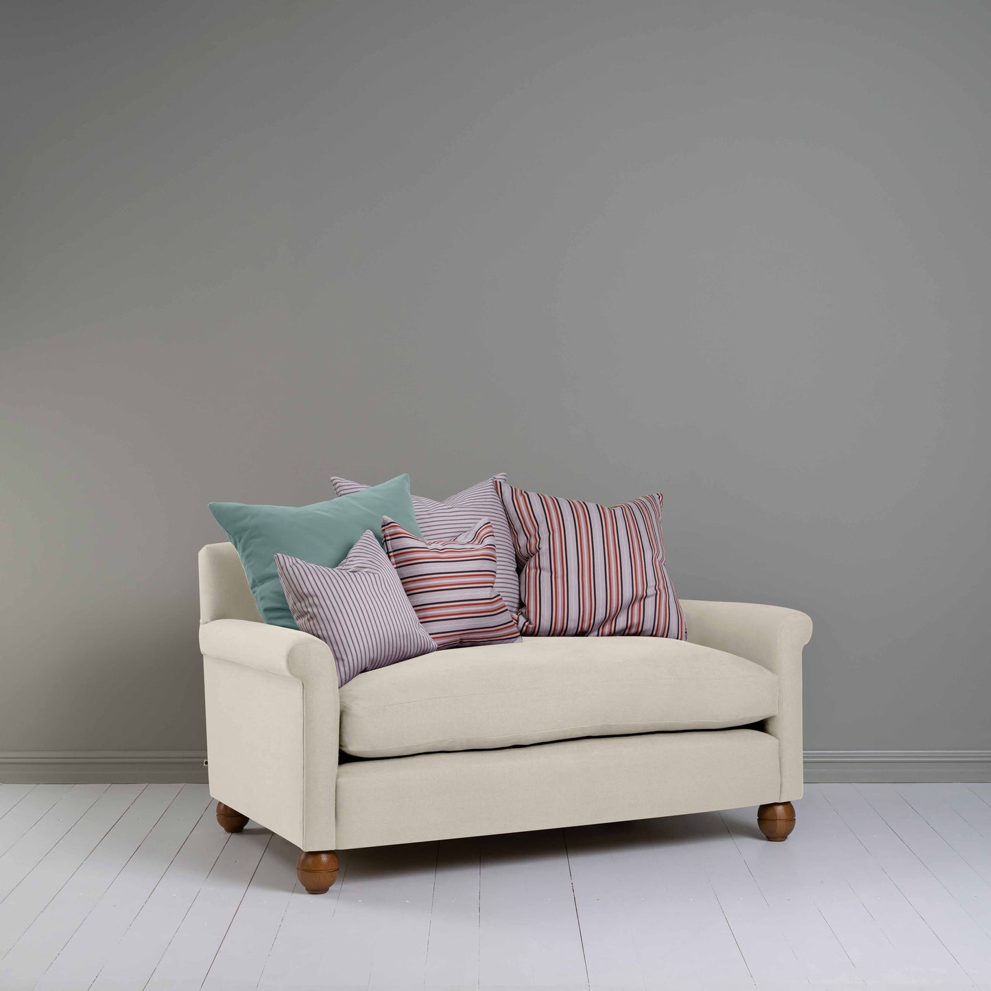 Idler 2 Seater Sofa in Laidback Linen Dove - Nicola Harding