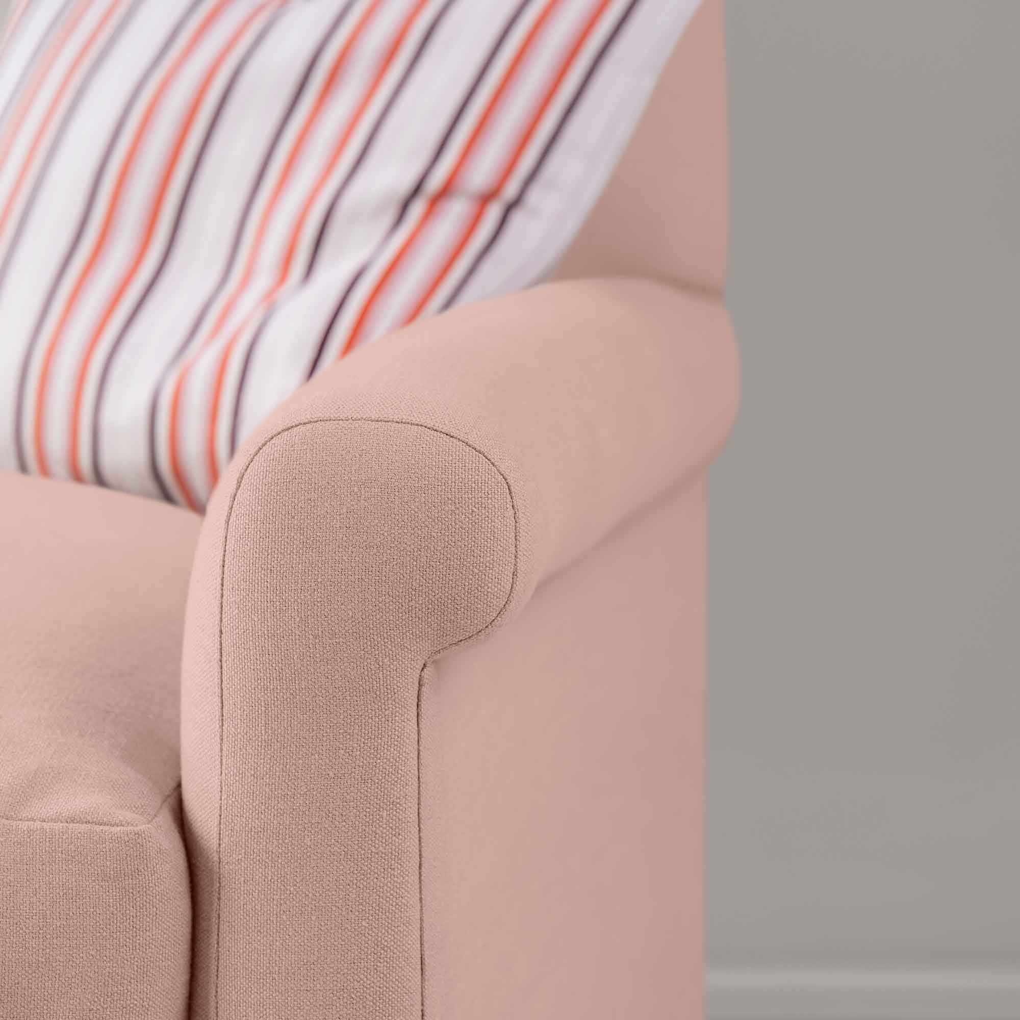  Idler 2 Seater Sofa in Laidback Linen Dusky Pink - Nicola Harding 