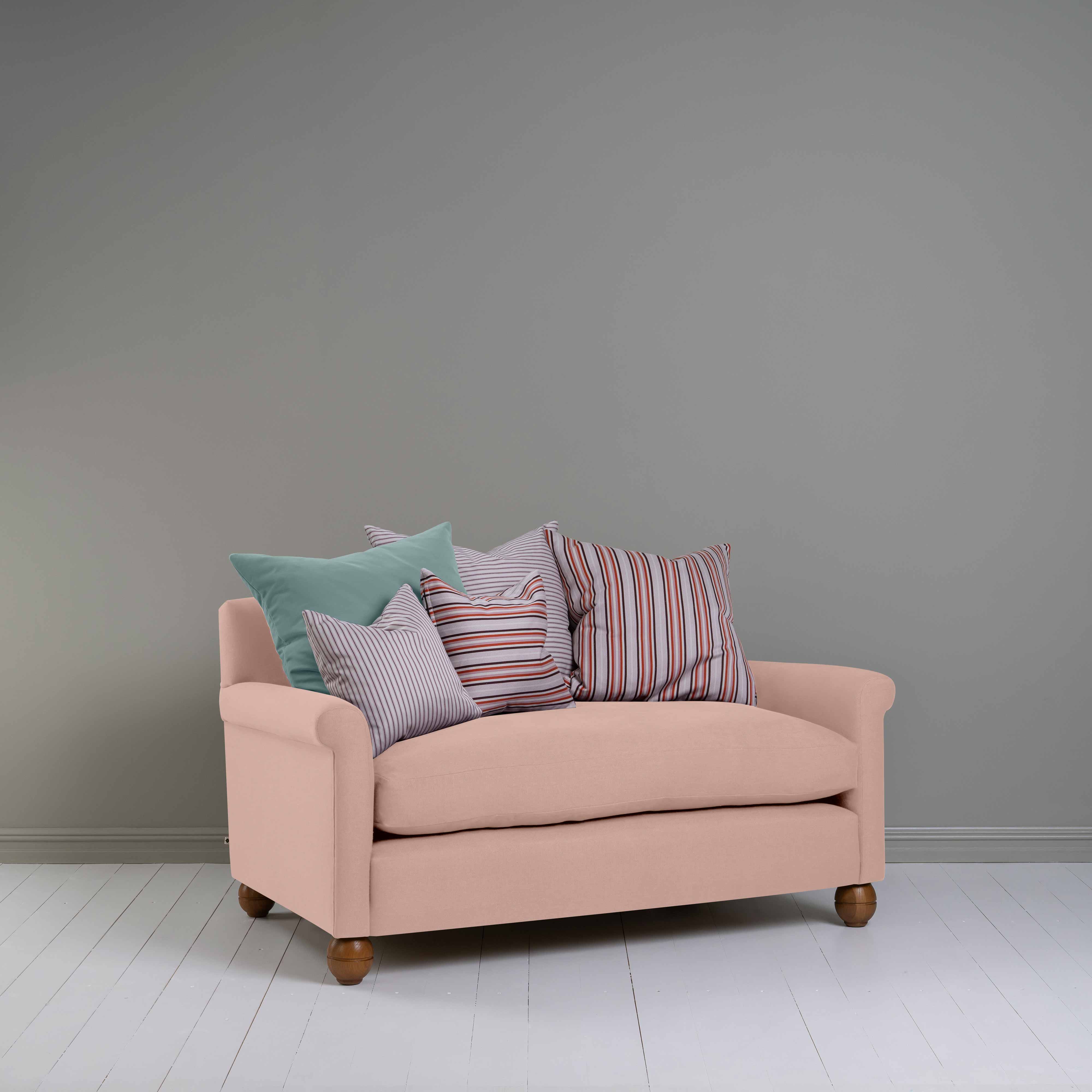  Idler 2 Seater Sofa in Laidback Linen Dusky Pink - Nicola Harding 