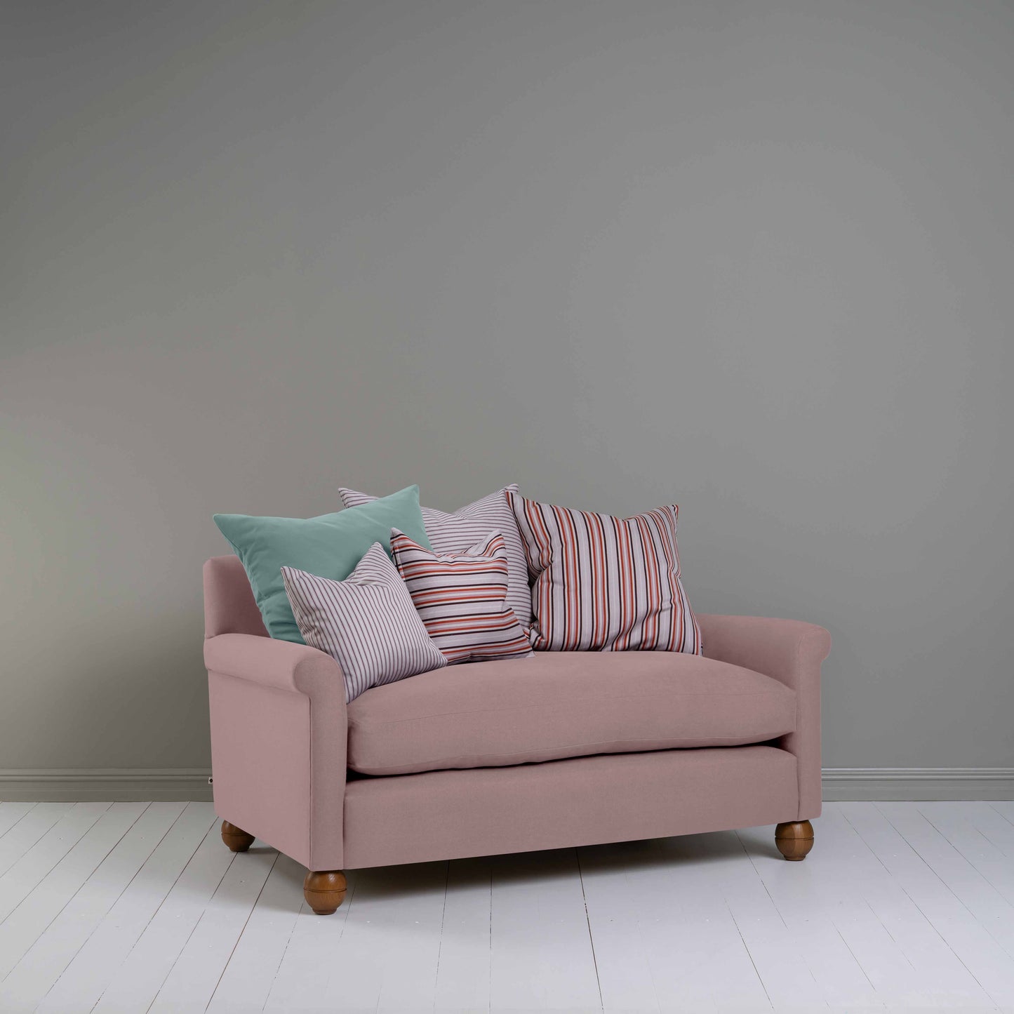 Idler 2 Seater Sofa in Laidback Linen Heather - Nicola Harding