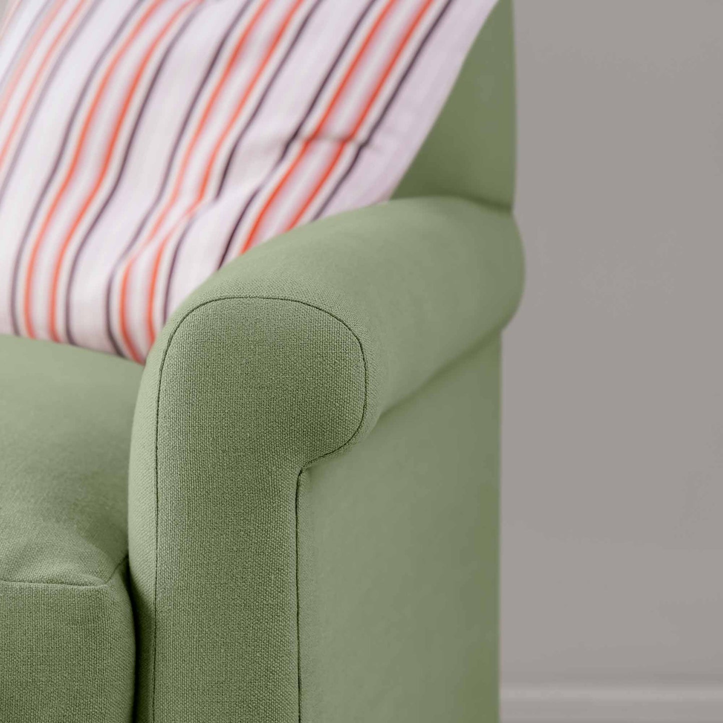 Idler 2 Seater Sofa in Laidback Linen Moss - Nicola Harding