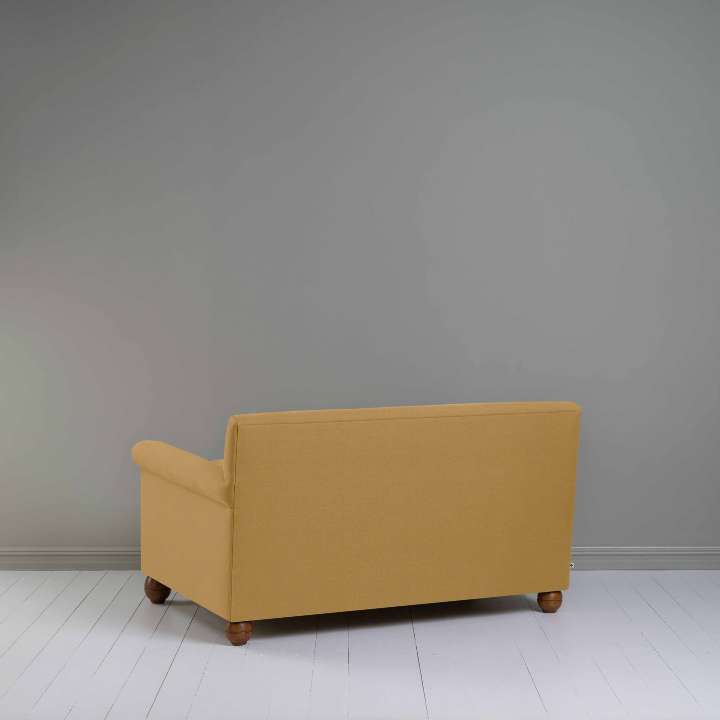 Idler 2 Seater Sofa in Laidback Linen Ochre - Nicola Harding