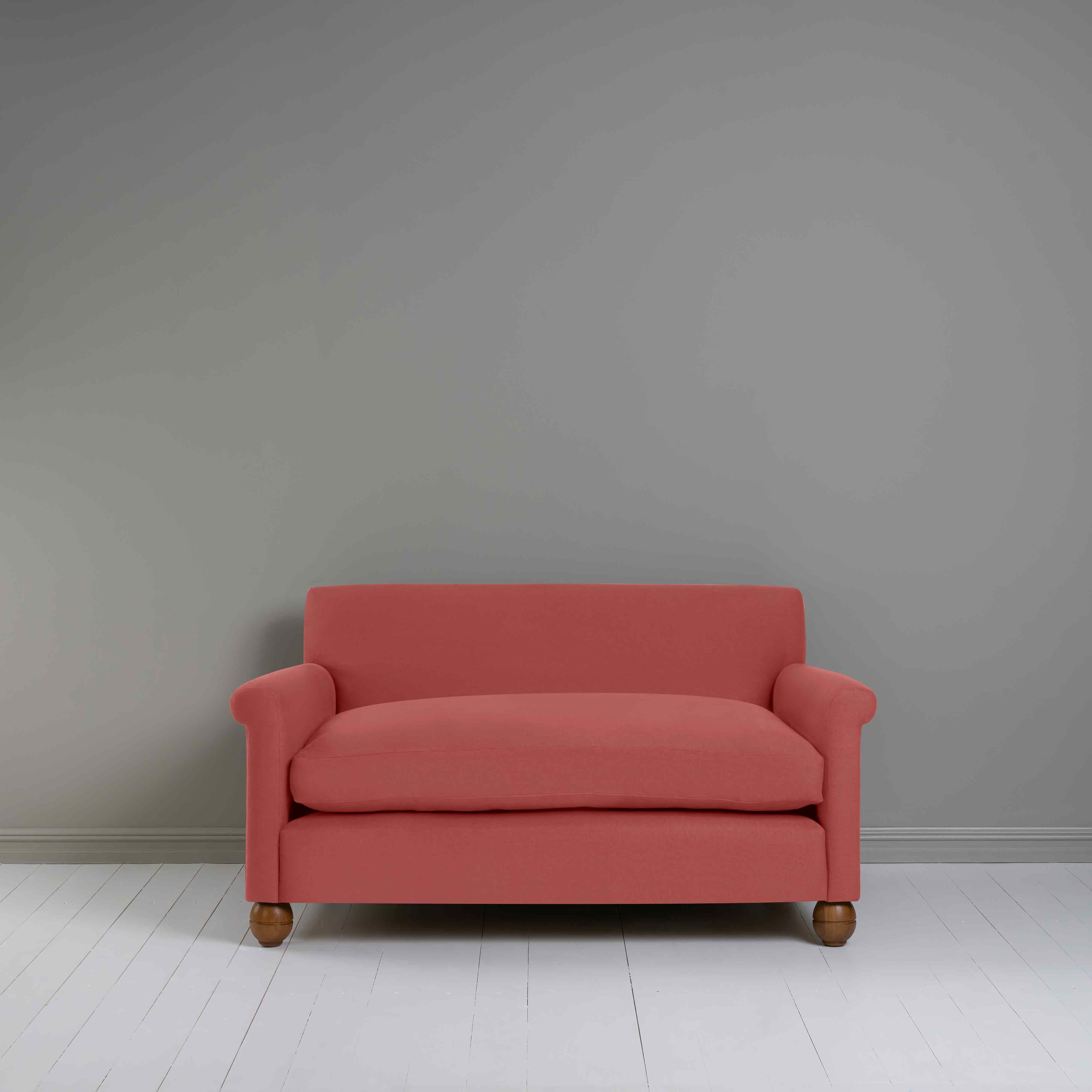  Idler 2 Seater Sofa in Laidback Linen Rouge - Nicola Harding 