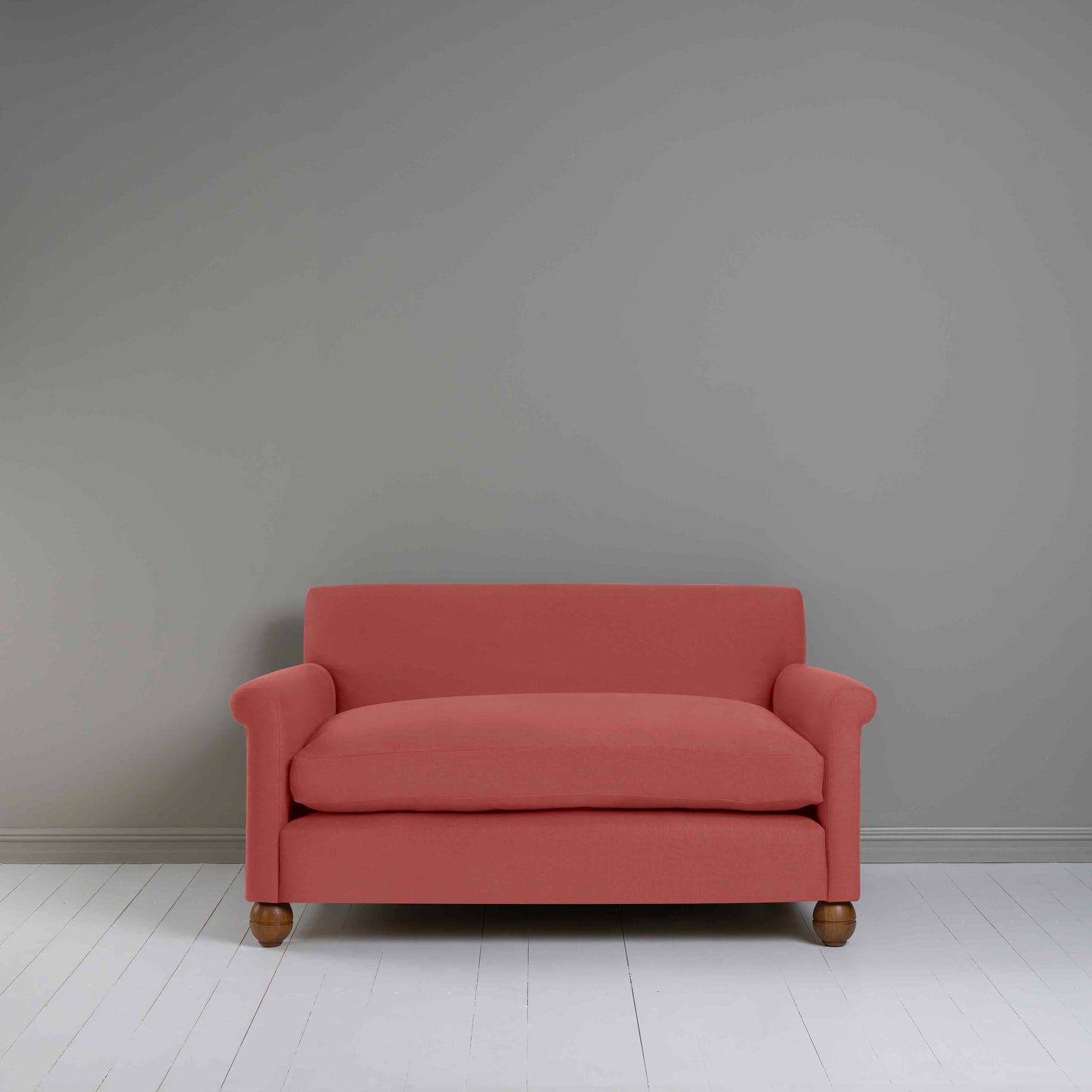 Idler 2 Seater Sofa in Laidback Linen Rouge - Nicola Harding