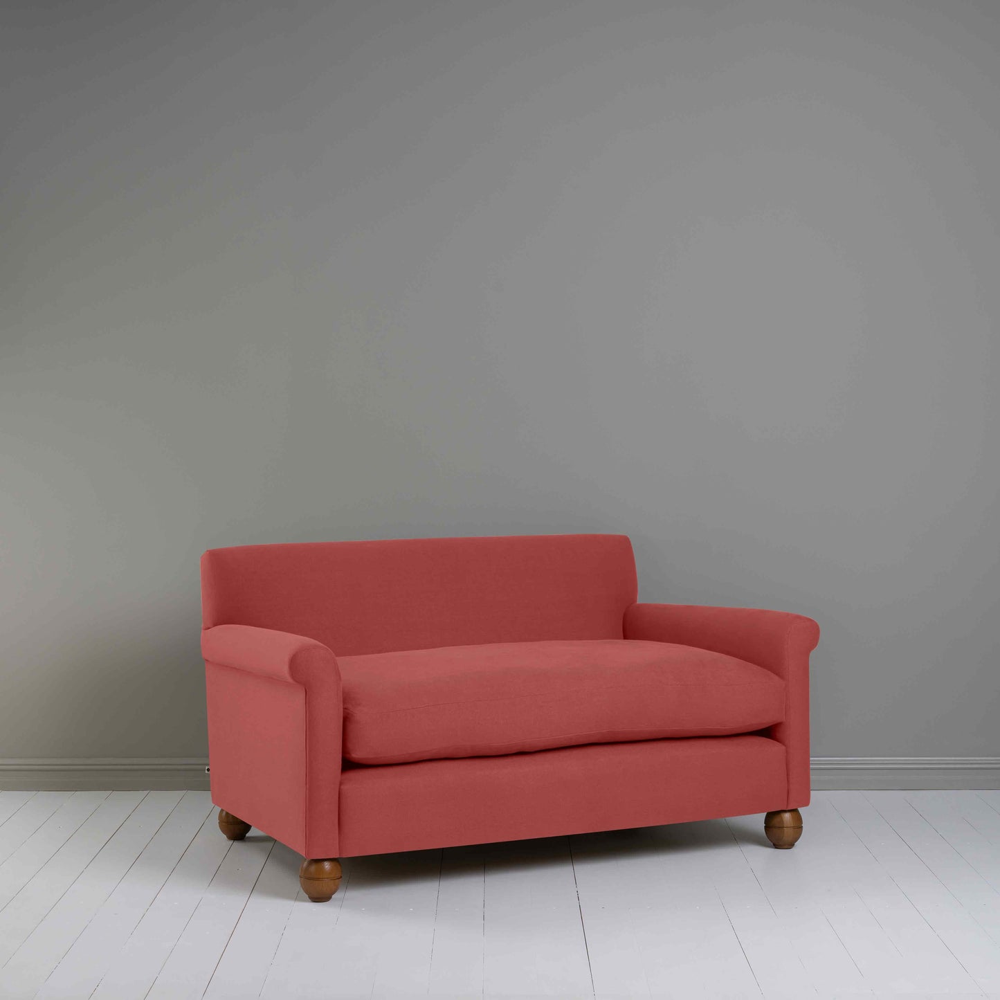 Idler 2 Seater Sofa in Laidback Linen Rouge