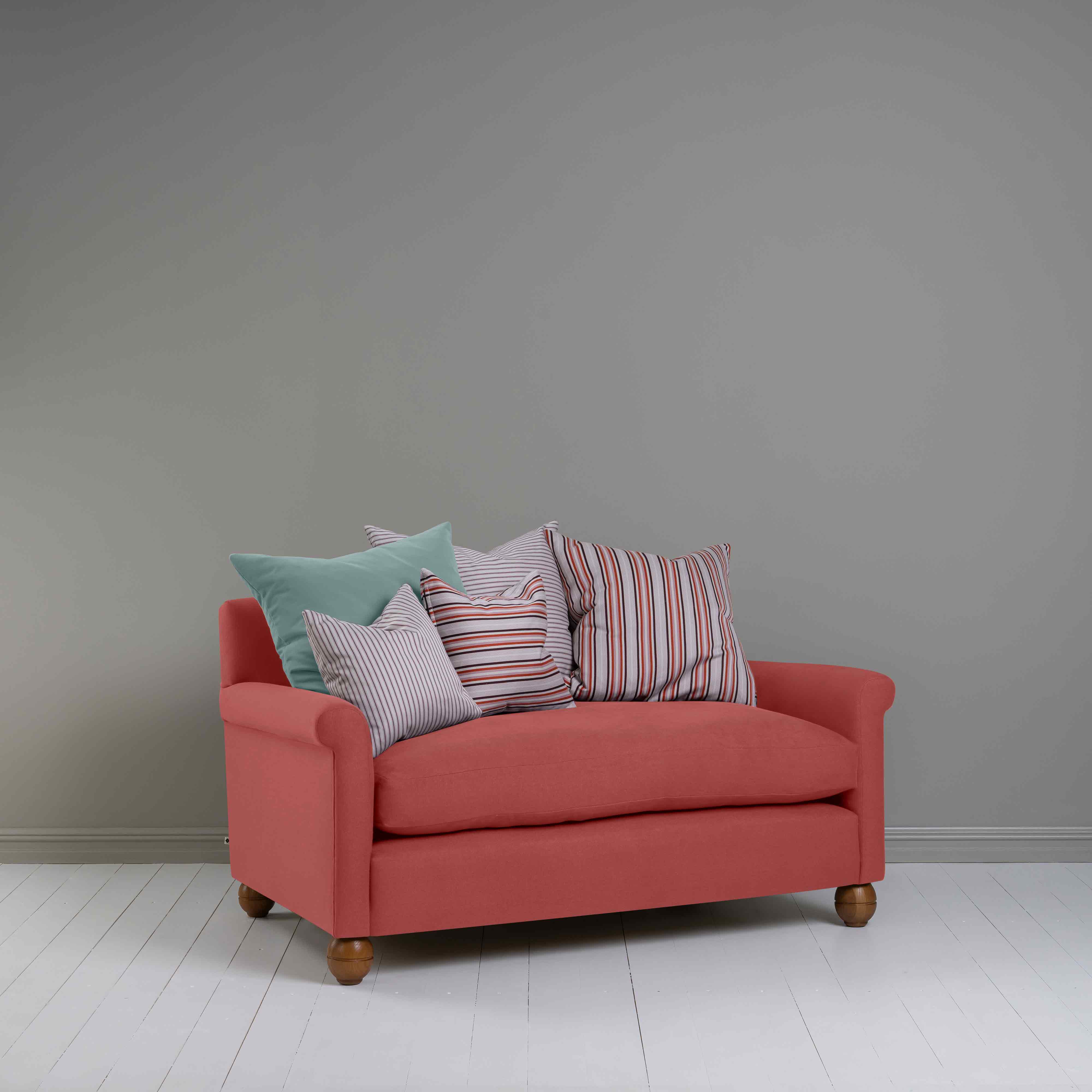  Idler 2 Seater Sofa in Laidback Linen Rouge - Nicola Harding 