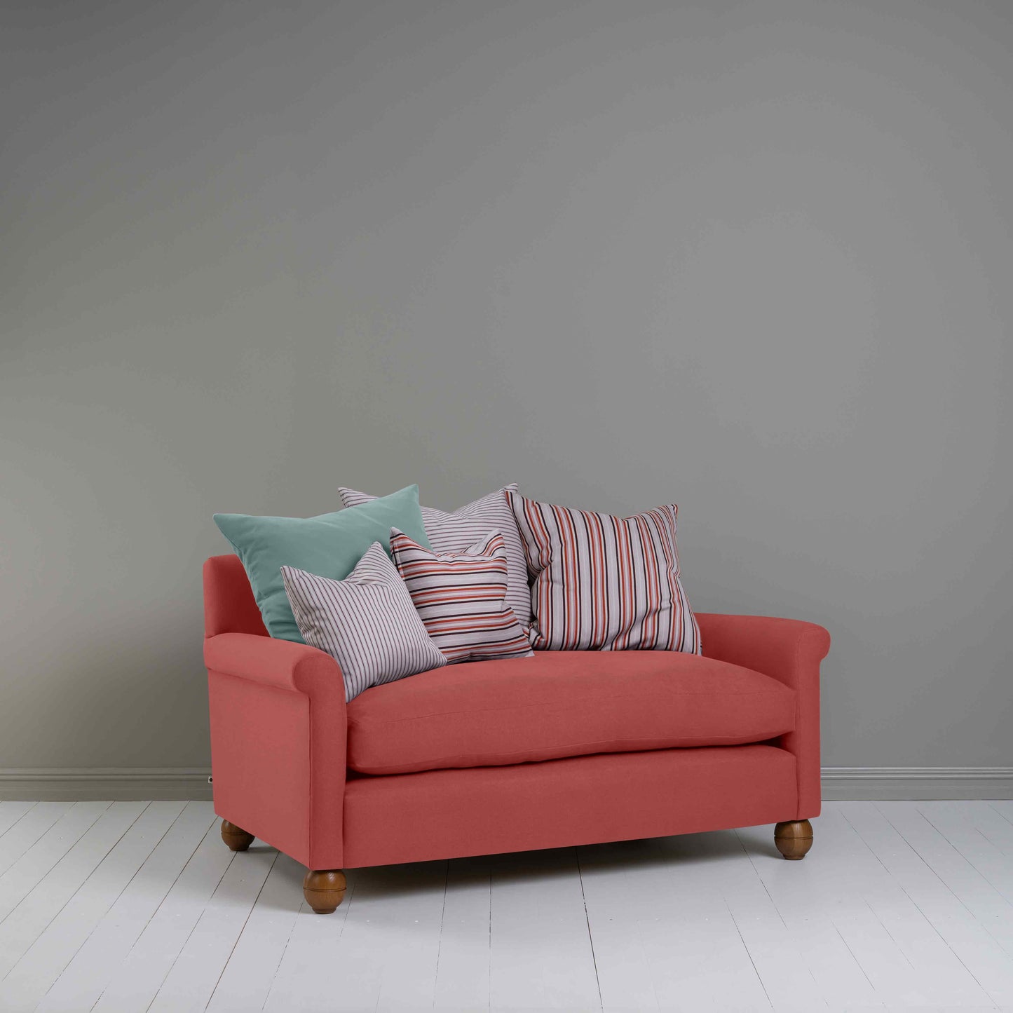 Idler 2 Seater Sofa in Laidback Linen Rouge