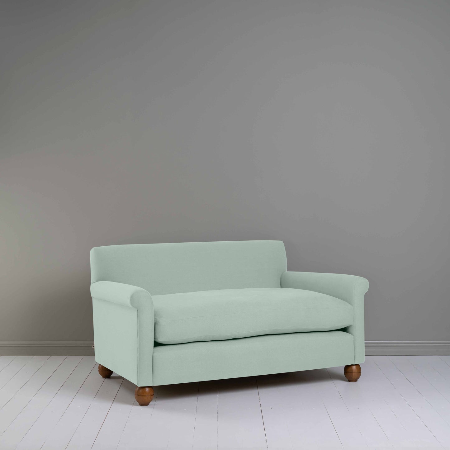 Idler 2 Seater Sofa in Laidback Linen Sky - Nicola Harding