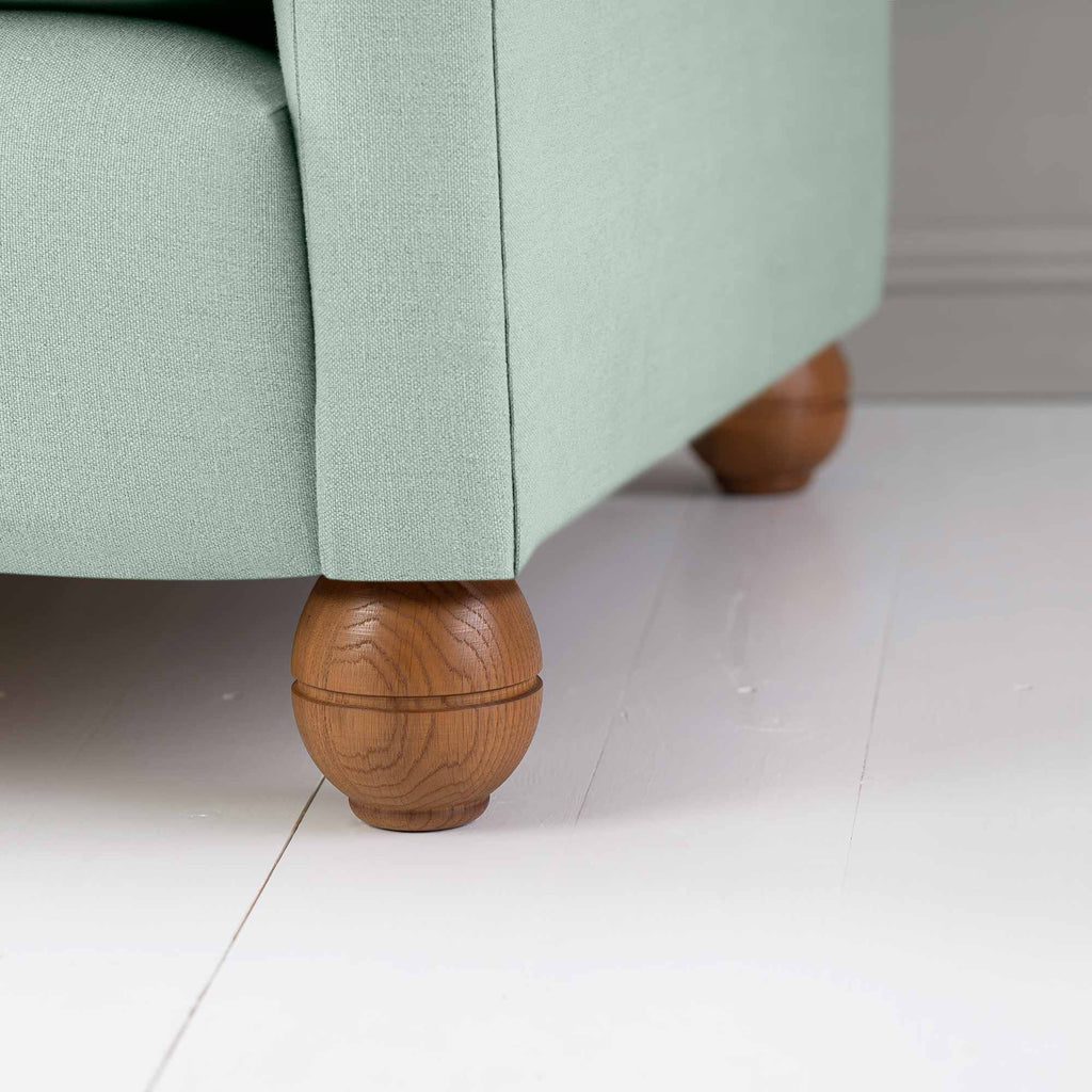  Idler 2 Seater Sofa in Laidback Linen Sky - Nicola Harding 