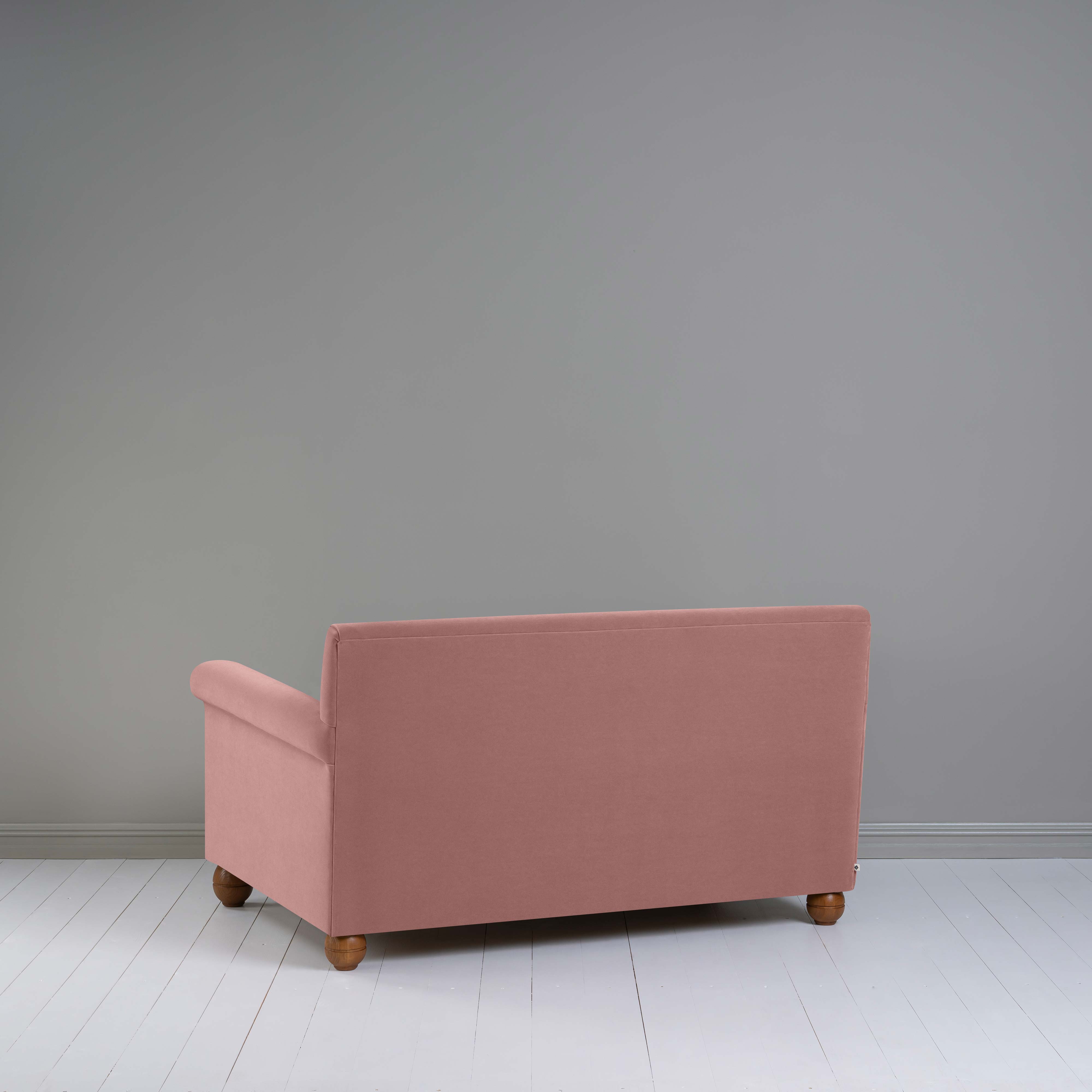  Idler 2 Seater Sofa in Intelligent Velvet Rose - Nicola Harding 