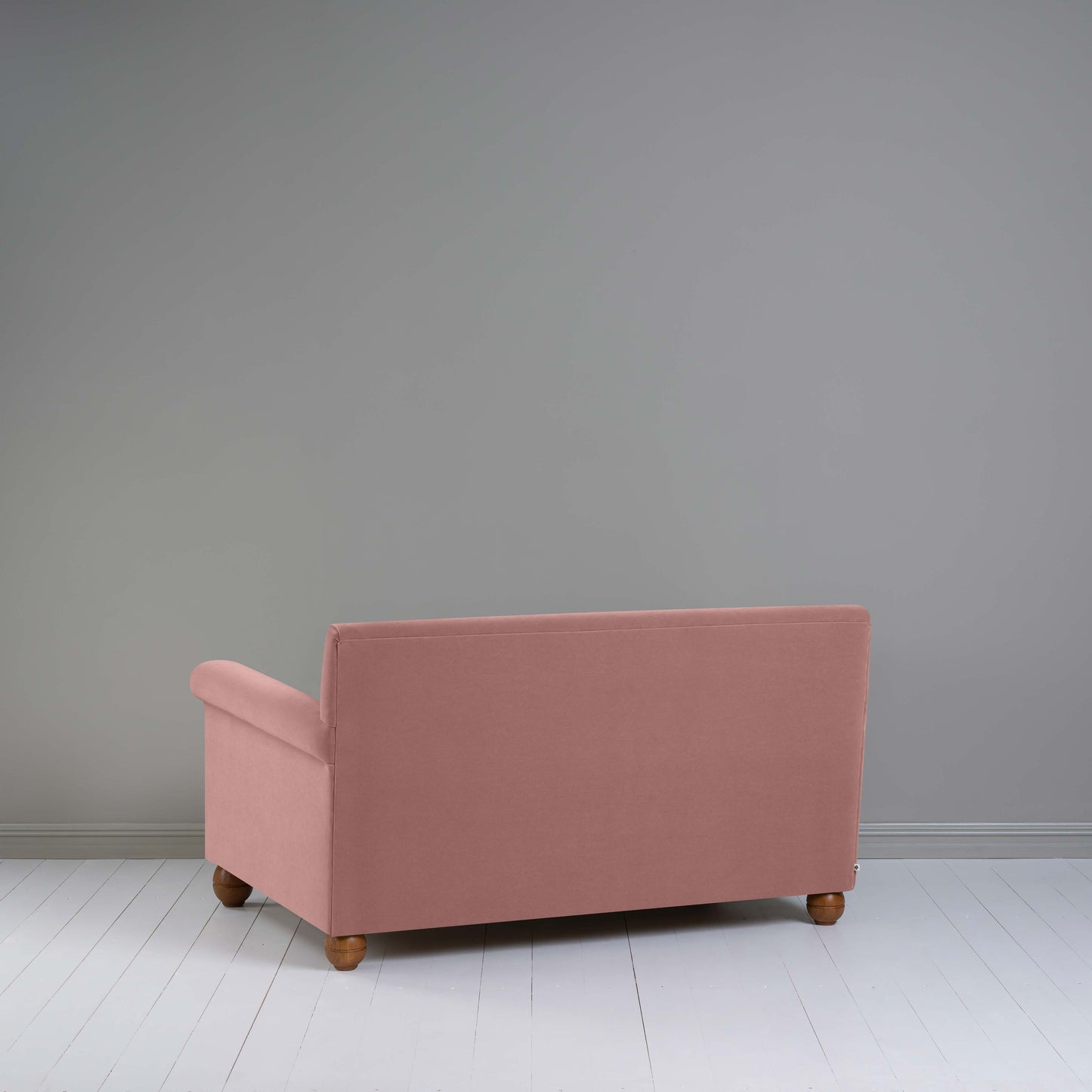 Idler 2 Seater Sofa in Intelligent Velvet Rose - Nicola Harding